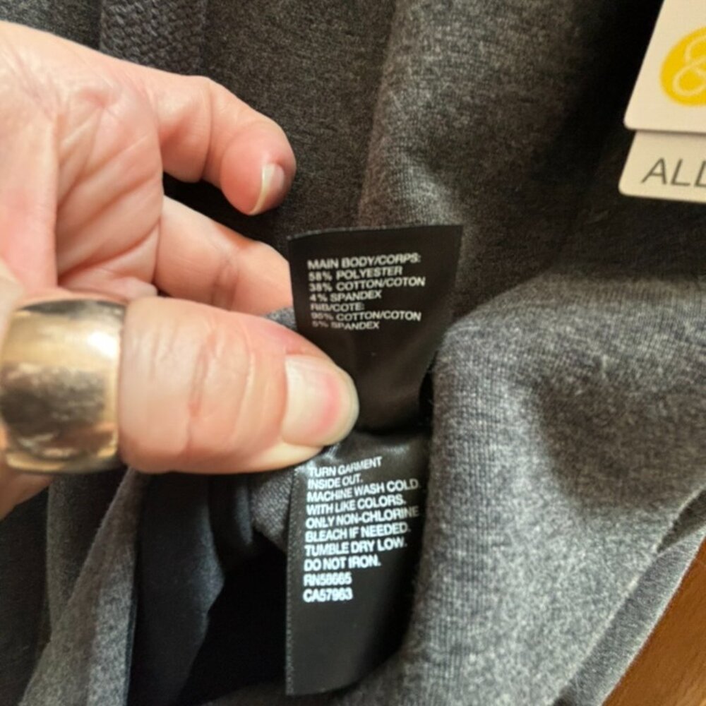 Zella Amazing Cozy Wrap Jacket Gray Medium Charcoal Heather 1X - Picture 6 of 7